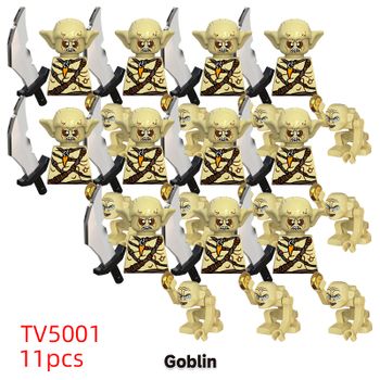 11 Uds. Elfo Medieval Rohan soldados guardia ejército Lotr muñecas de acción Mini montaje de bloques de construcción bloques de construcción MOC regalo para niños