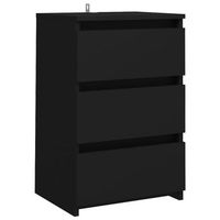 mesita de noche madera contrachapada negro 40x35x625 cm vidaxl