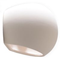 lampara de pared blanco ceramica alt 15 cm