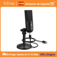 microfono usb fifine para macpc windows microfono vocal multiusos optimizado para grabacion locucion para video skype-k670b