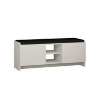 banco zapatero 2 puertas y 2 nichos l110 cm - blanco