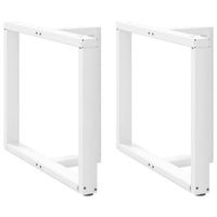 patas para mesa de comedor en forma de t 2 unidades color blanco 100 x 35 x 72-73 cm acero vidaxl