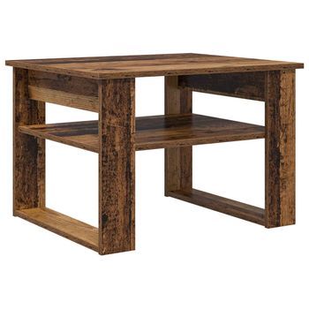 Mesa De Café Madera Vieja 64 X 54 X 44 Cm Madera De Ingeniería Vidaxl