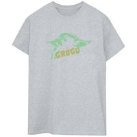 disney camiseta manga larga the mandalorian the child para mujer