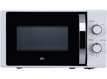Microondas con grill - ok. OMWG 2024-3 W, Potencia 700W, 5 Niveles de Potencia, 20 l, Blanco