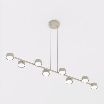 Lámpara de techo kolina beis (8 luces)