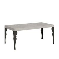mesa extensible paxon premium cashmere 90246x90 cm con patas antracita