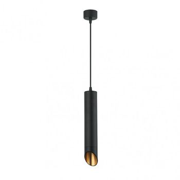 Colgante nakhon 1xgu10 negro/oro regx5,3x5,3 cm