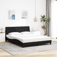 cama matrimonial  cama para adultos  cama sin colchon tela negro 160x200 cm cfw941225
