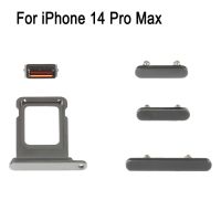bandeja de tarjeta sim para iphone 14 pro max tecla de control de volumen boton de encendido interruptor de silencio juego de reemplazo de llave vibradora