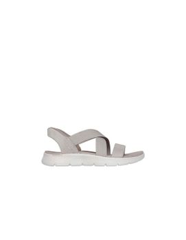 Sandalias Skechers Go Walk Flex - Glimmer Mujer Taupe Textile