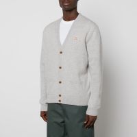maison kitsune baby fox patch wool cardigan - xl