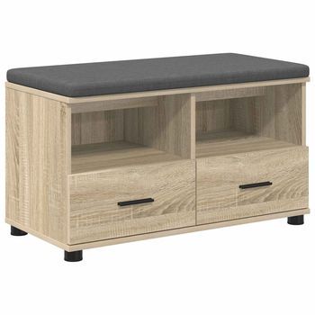 Banco De Entrada Roble Sonoma 80 X 38 X 46 Cm Vidaxl