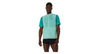chaqueta asics metarun packable verde hombre