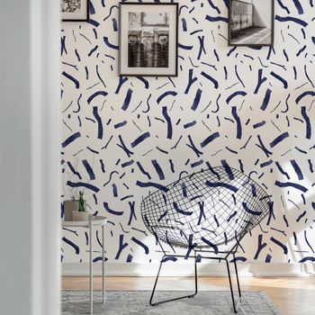 Papel pintado panorámico dibujo a lápiz