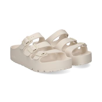 Birkenstock Sandalias Planas Mujer - Blanco Talla 41n