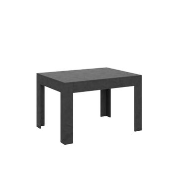 Mesa extensible 90x120/180 cm efecto madera gris espatulado