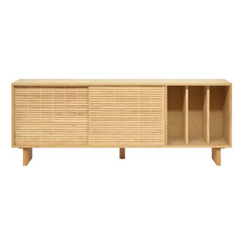 Aparador de madera maciza natural con mallorquina 170 cm Barnizado