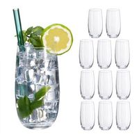 vasos para beber paquete de 12 naranja 350 ml