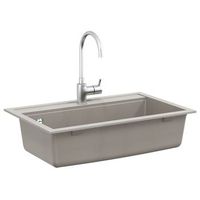lavabo de bano moderno  lavabo gris 795 x 505 mm granito