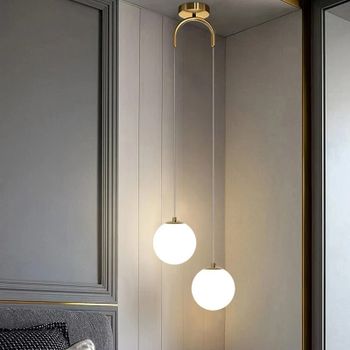 Lámparas Colgantes LED Modernas de Cristal, Lámpara de Techo para Sala de Estar, Dormitorio, Iluminación Interior, Restaurante, Bar, Decoración del Hogar