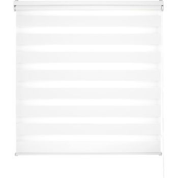 Estoralis - Estores  Noche Y Dia  Vera - Total 170x250 Cm  | Tejido 166x250 Cm | Doble Tejido | Blanco