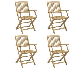 Vidaxl sillas de jardín plegables 4 uds madera acacia 57,5x54,5x90 cm