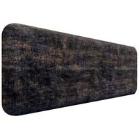 dhome cabecero tapizado liso redondeado tejido luxury para pared acusticos cabeceros absorbentes cabezal cama dormitorio luxurious black 160cm