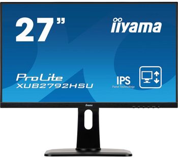 IIYAMA ProLite XUB2792HSU-B1 Full HD 27” IPS LCD Monitor - Black, Black