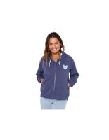 chaqueta rip curl galicia full zip fleece mujer azul marino