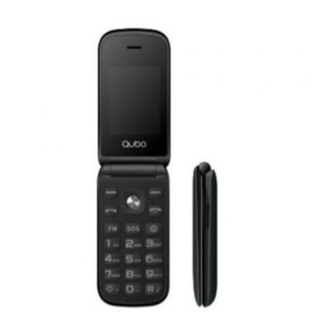 Teléfono Móvil Qubo X-209 4G Negro 2,4'' Dual SIM Botón SOS Bluetooth Batería 1000mAh