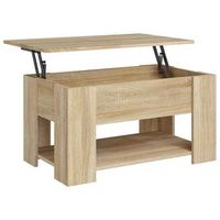 mesa de centromesa auxiliarmesa de cafe madera contrachapada roble sonoma 79x49x41 cm