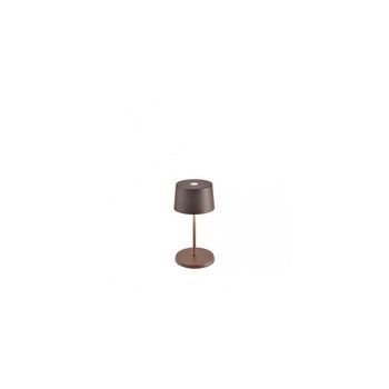 Lámpara De Mesa Led Recargable Y Regulable Olivia Pro Mini Corten