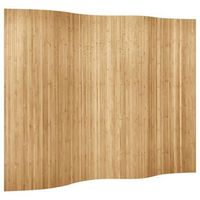 biombo divisor de bambu natural ancho 250 cm alto 165 cm vidaxl