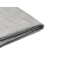 funda extraible gris claro para cama 140 x 200 cm fitou