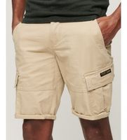 superdry para hombre m7110300a pantalones cortos cargo de algodon organico core 30 beige casual sostenible