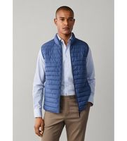 hackett london para hombre hm4000197 chaleco ultra azul l casual poliester