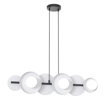 Lámpara colgante aurevo gris (6 luces)