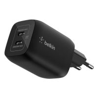 cargador belkin ena007kqbk doble usb-c 65 w power delivery para switch 2 y portatil
