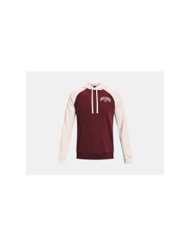 Sudadera Under Armour Wordmark Colorblock Hombre Red