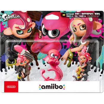Nintendo Amiibo Figura Pack Octoling Chico y Chica Pulpo Splatoon