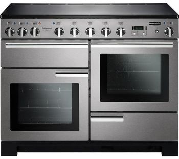 RANGEMASTER Professional Deluxe 110 Electric Induction Range Cooker - Stainless Steel & Chrome, Stainless Steel