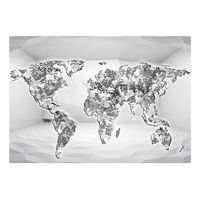 papel pintado 3d - diamond map 350x245 cm