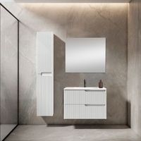 mueble ezio 60 cm 2c blanco mate pack mueble  lavabo