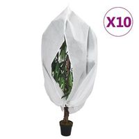 cubierta para plantas con cremallera 10 uds 70 gm 155x155 m vidaxl