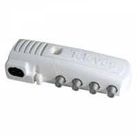 televes amplificador antena tvsatelite 2 salidas 20 db
