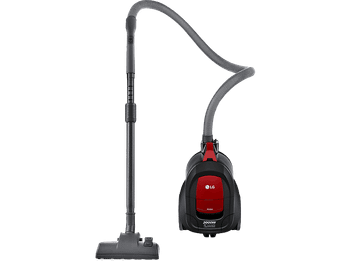 Aspirador sin bolsa - LG VC5506NHTCR, 650 W, con tecnología elipse ciclónica, 1.1 L, Rojo