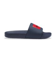 hugo para hombre 50548061 chanclas con logo en la tira marino 42 plano ninguno beachwear