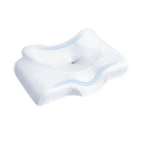 almohada cervical de espuma viscoelastica con forma de mariposa alta y transpirable