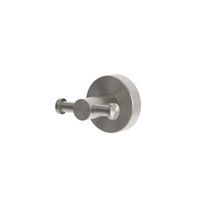 ganchos dobles de toallas en acero inoxidable 316l color inox satinado
